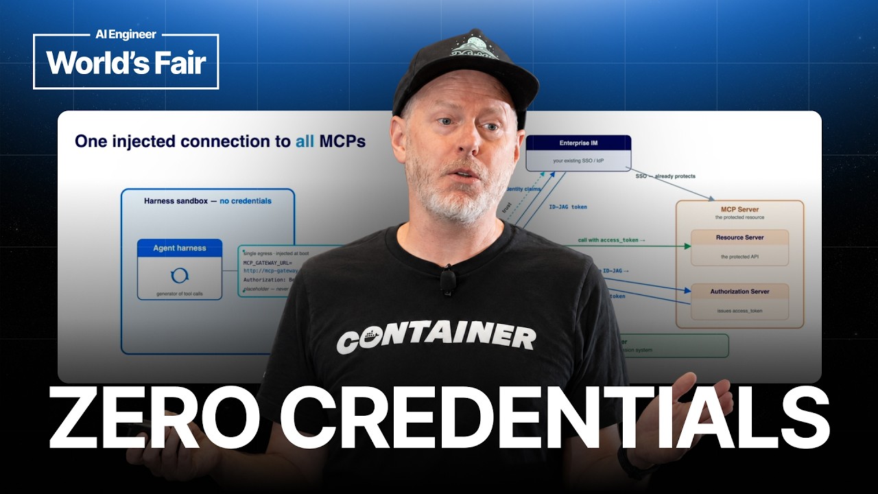 How Many Credentials Should Your AI Agent Have? Zero. — Jim Clark, Docker thumbnail