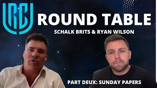 URC ROUND TABLE:  Schalk Brits & Ryan Wilson part deux - Sunday questions