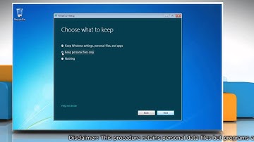Custom Install Windows® 8 over Windows® 7 without Losing Data Files