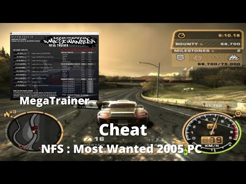 Cara cheat di game Need for Speed Most Wanted 2005 PC - Mega Trainer1.3