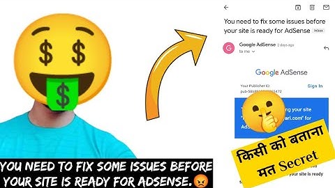 You need to fix some issues before your site is ready for AdSense | How to Fix it ? #shorts