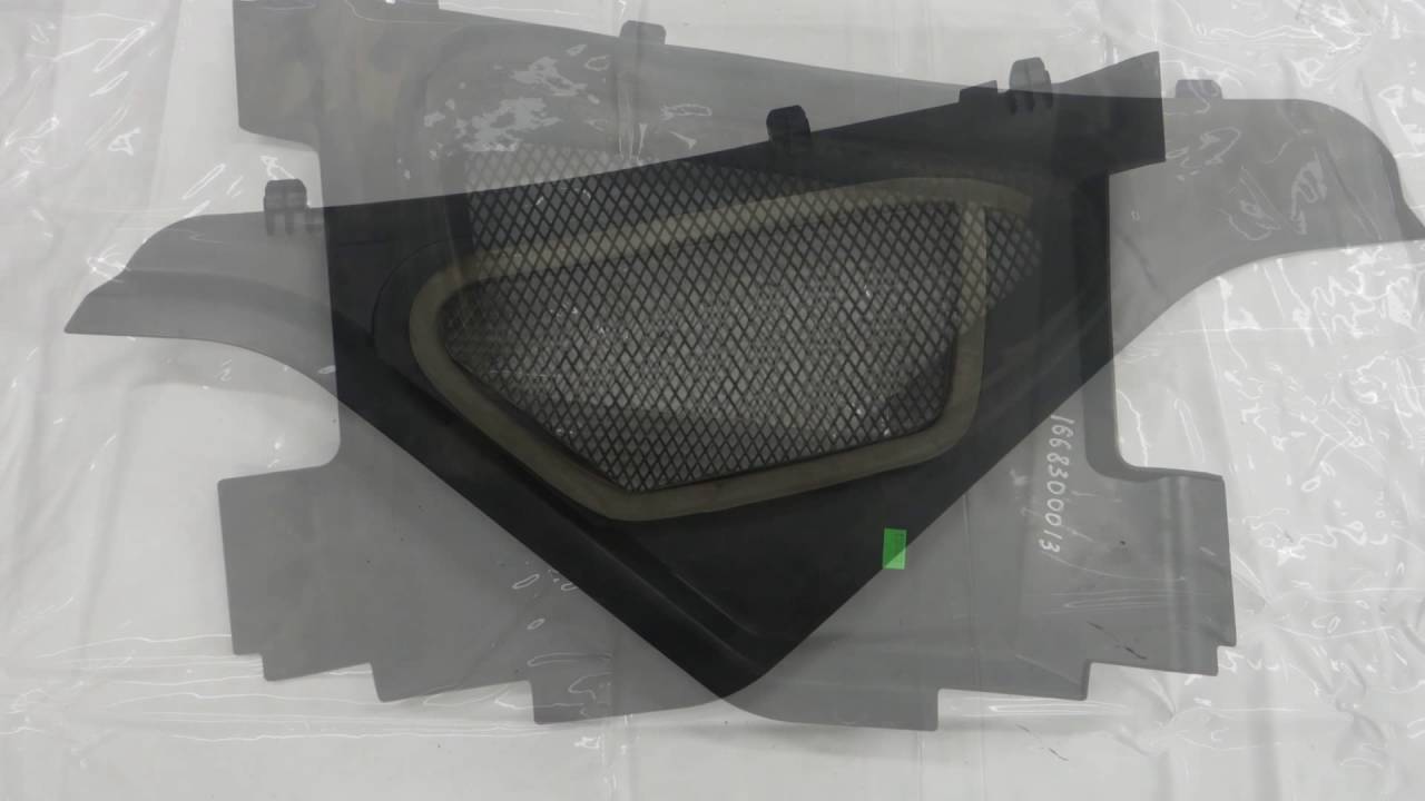 Дефлектор воздухозаборника w166 x166 A1668300201, A1668300013 - YouTube