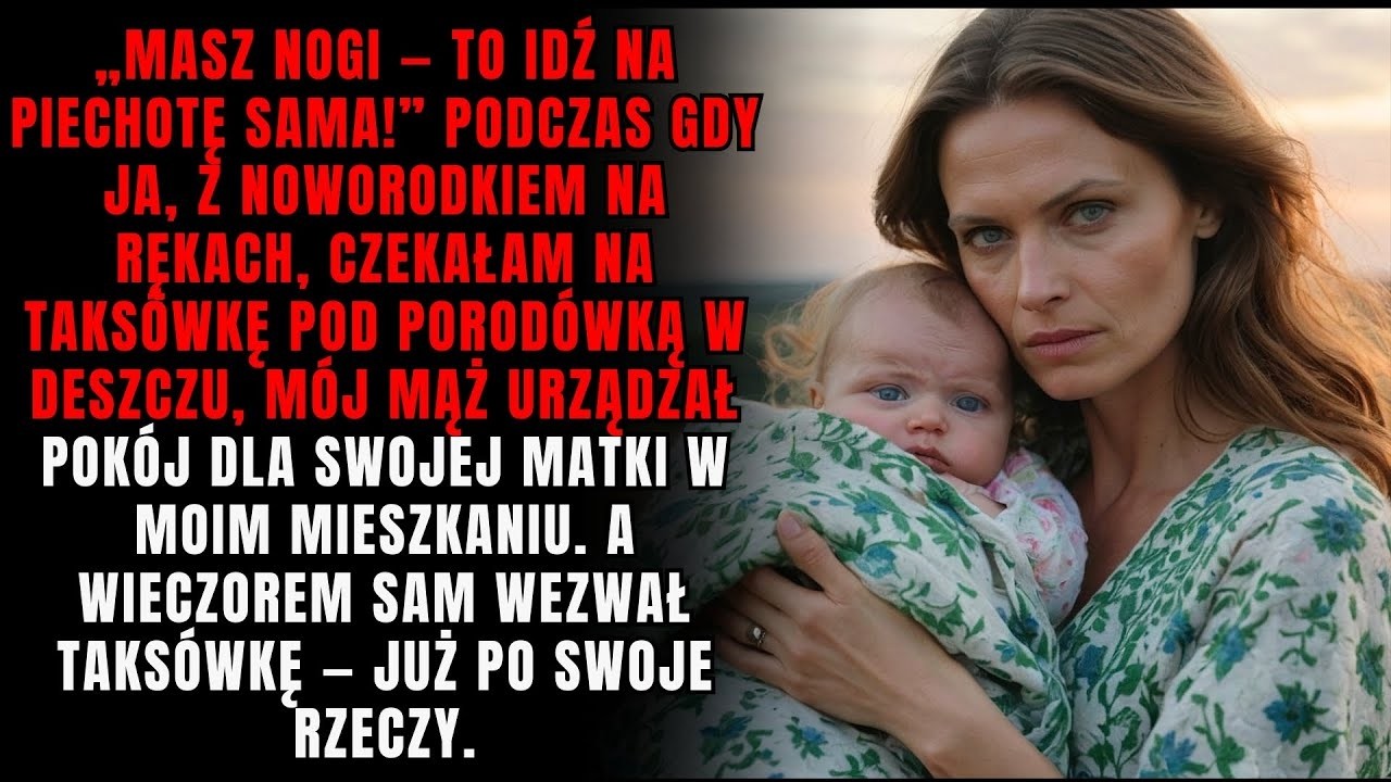 Podczas gdy ja czekałam na taksówkę z moim synem pod szpitalem, mój mąż urządzał pokój dla swojej