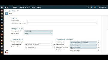 Hướng dẫn module Kho - Định giá tồn kho - Phần mềm ERP odoo