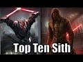 Top 10 Sith Lords (Results) - Star Wars Top Tens