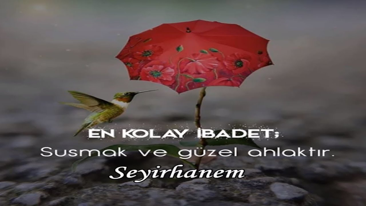 en kolay ibadet susmak ve guzel ahlaktir youtube susmak dini alintilar manevi