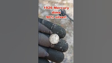 1926 Mercury dime found in an old park! 90% silver #metaldetecting #short Diggin
