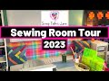 Sewing Room Tour 2023 - Organizing &amp; Decorating!