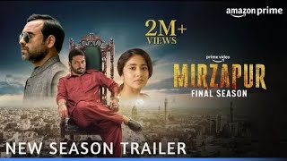 MIRZAPUR Season 3 - Trailer | Pankaj Tripathi | Ali Fazal | Divyenndu | Isha Talwar,Shweta Tripathi