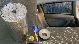 How To Make Sun Shades / Privacy Shades For Your Car For Under $30