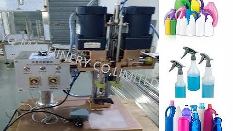 Semi auto plastic bottle capping machine for sprayer pump trigger bottle tightener