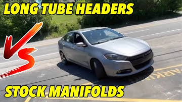Dodge Dart GT 2.4L: MUFFLER DELETE Vs HEADERS & MUFFLER DELETE!
