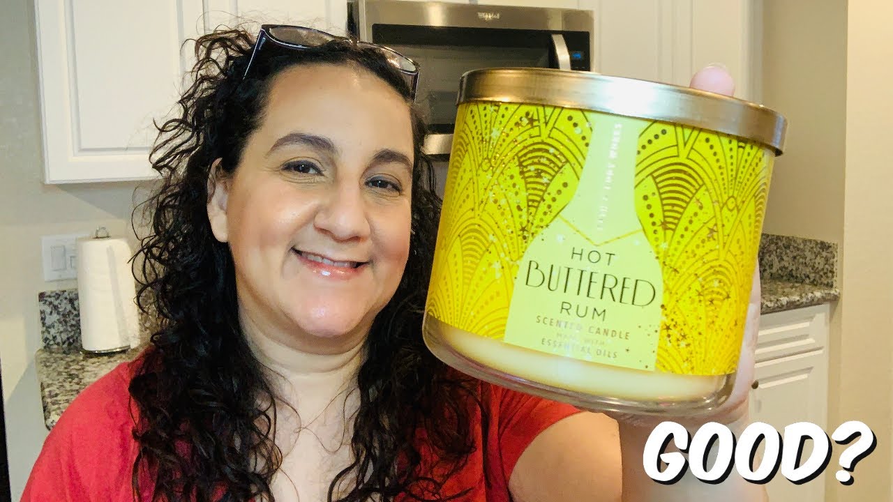 BATH AND BODY WORKS HOT BUTTERED RUM CANDLE REVIEW I IS THIS ONE ANY