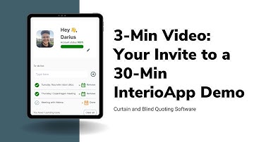 Drapes and Curtains Design: InterioApp CRM & Quoting Demo HD