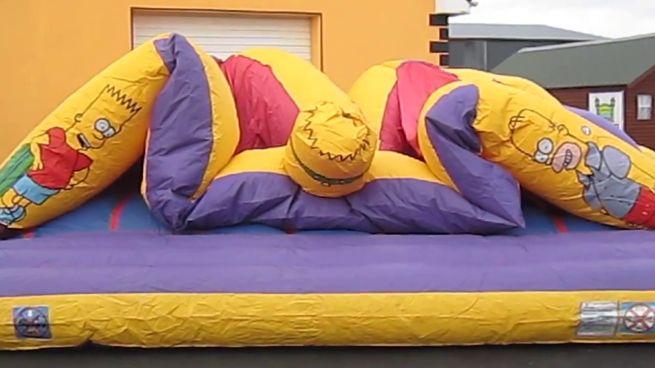 Bart Simpson Bounce House Blows Up 💣💥💣💥💣💥 Bounce Housebouncing Castles Youtube 