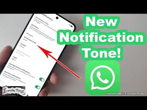 كيفية تغيير نغمة إشعارات WhatsApp Android