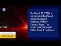 Woman Injured in Car Accident on Beaumont Highway in Harris County