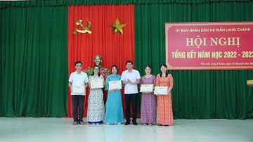 Thị trấn Tổng kết năm học 2022 – 2023 trao thưởng cho giáo viên, học đạt thành tích cao
