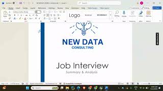 New Perspectives Word 365 | Module 5: End of Module Project 2 New Data Consulting