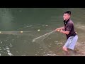 Dapat spot baru di samping pkok bambu yang longsor ke sungai//ratusan ikan ada di bawah