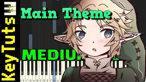 Main Theme from Breath of the Wild - Medium Mode [Piano Tutorial] (Synthesia)