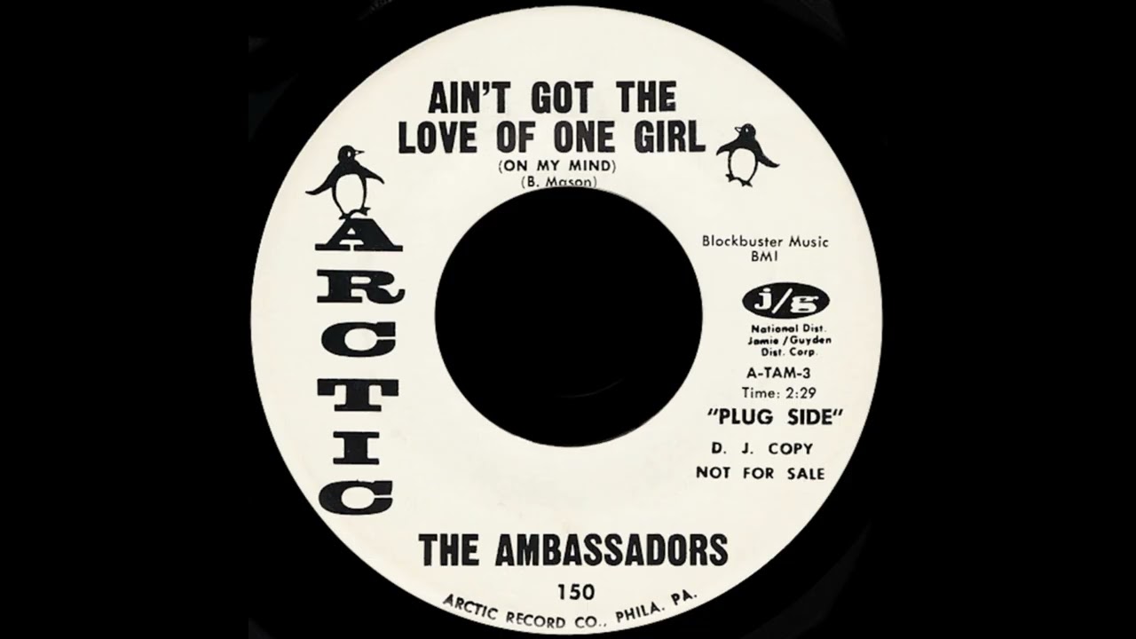 洋楽 THE AMBASSADORS/AIN'T GOT THE LOVE OFONE THE AMBASSADORS - Ain't Got The Love Of One Girl On My Mind (1969