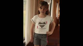 Conjunto Curto Verão Feminino Coração Off White Cia Da Malha