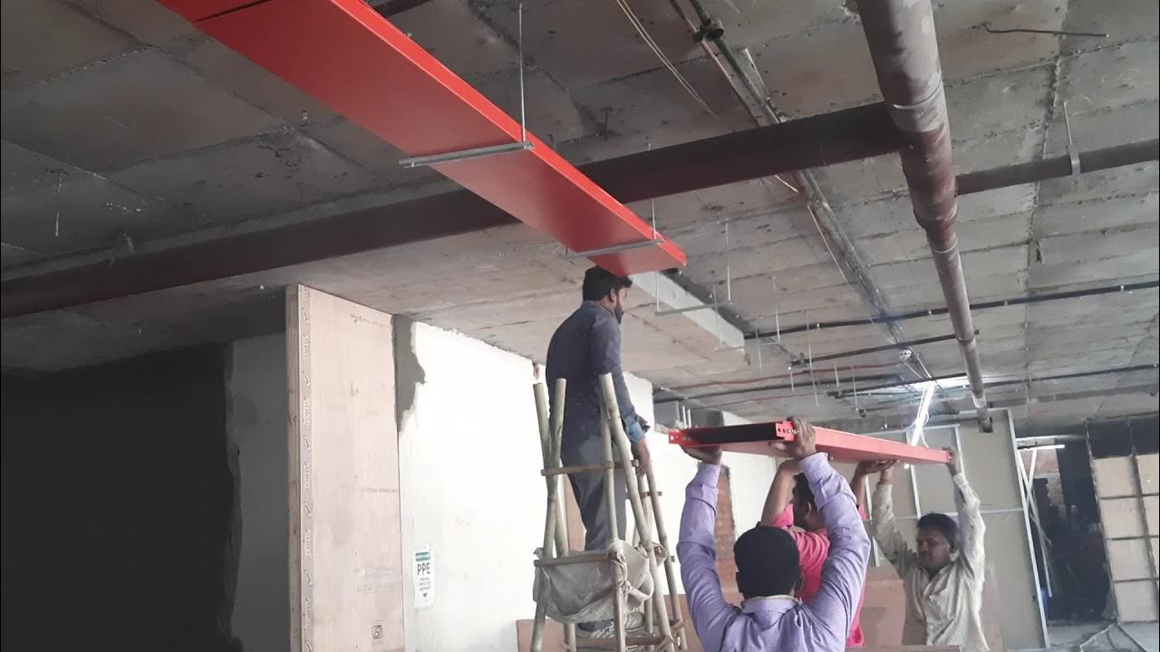 Ceiling raceway hanging work YouTube