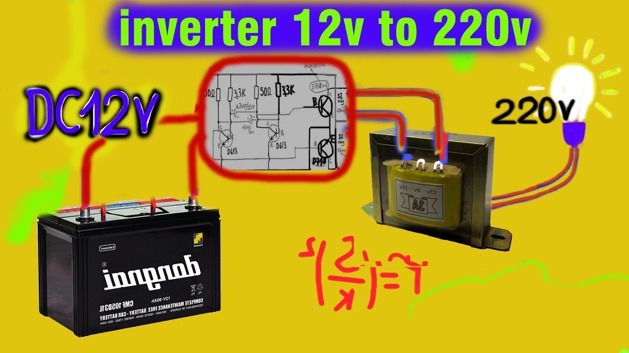 12v DC to 220v AC inverter 2000w YouTube