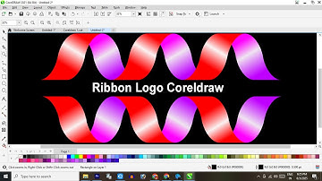 Birthday Ribbon Design in Coreldraw | Coreldraw Tutorial | Swirl Ribbon Designing in Coreldraw
