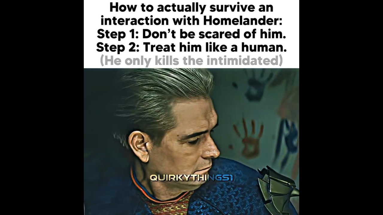 How to SURVIVE HOMELANDER in 2 simple steps😭🙏🏻Homelander lets the Legend live #theboys#homelander#4k