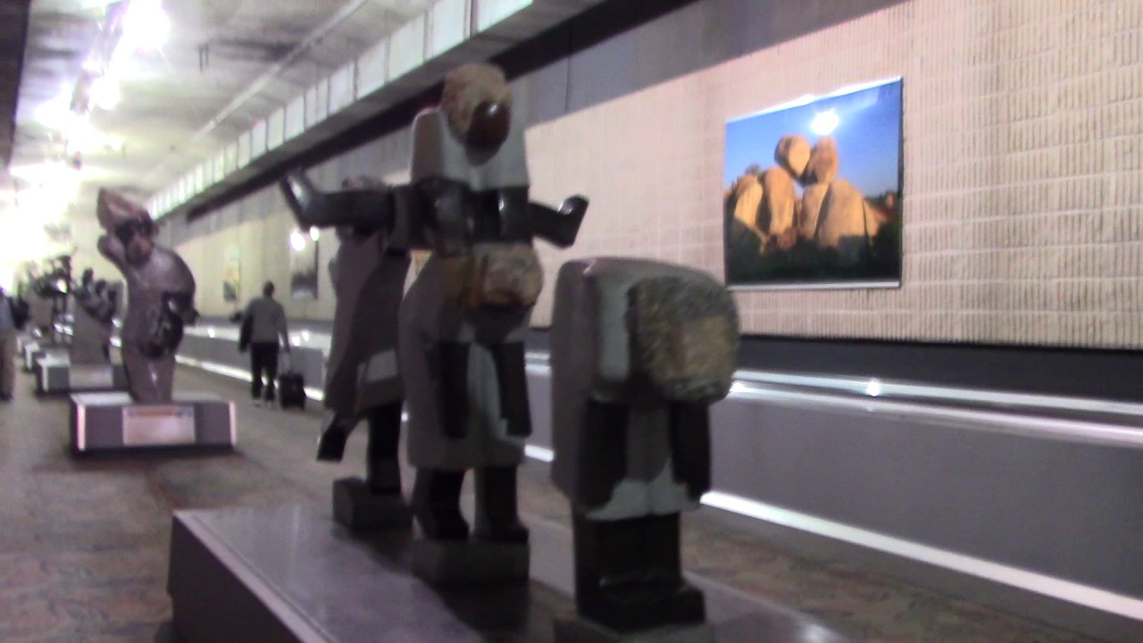 Zimbabwean sculpture exhibit, Atlanta Airport YouTube