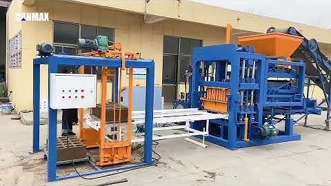 QT4-15D fully automatic concrete block making machine #blockmachine #brickmachine #concreteblocks 