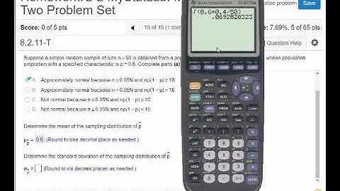 SNHU Module 2 Video - Sampling Distribution of the Sample Proportion (HW Problems 14 & 15)