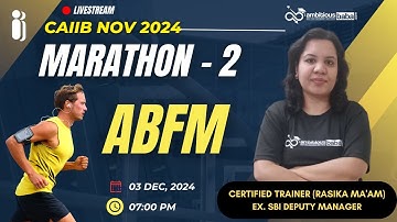 CAIIB NOV 2024 | ABFM - MARATHON 2 | Important Questions of ABFM |  Ambitious Baba
