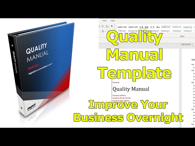 Quality Manual Template Created in MS Word - Easy and Fast. - YouTube quality-manual-template-created-in-ms-word-easy-and-fast-youtube