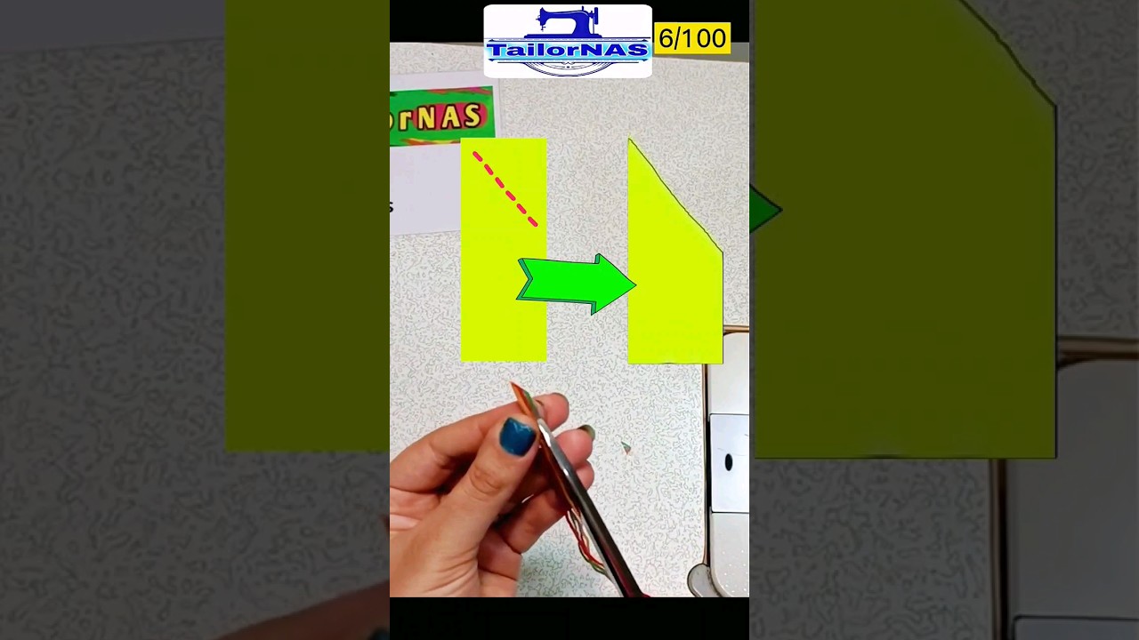 clever trick of passing a lot of yarn through a small needle 