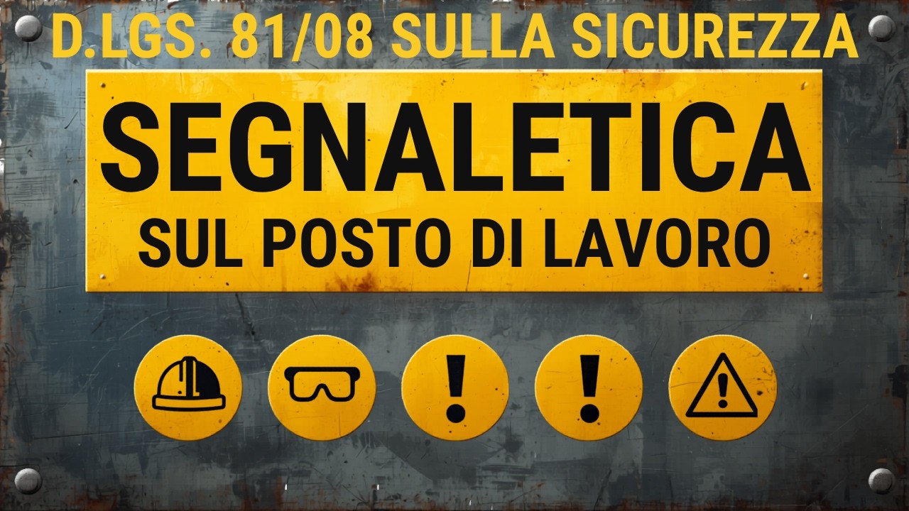 Segnaletica sicurezza sul posto di lavoro
