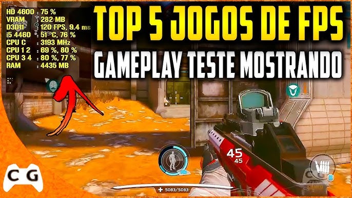 Top 5 Jogos de FPS Que Roda Em PC Fraco Notebook Fraco Com 2GB de