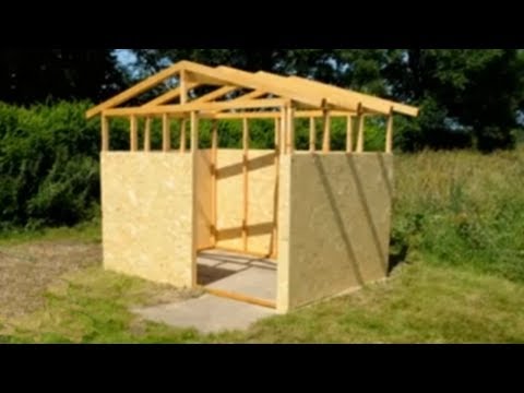 Holzhütte selber bauen mit meineholzhütte.de youtube