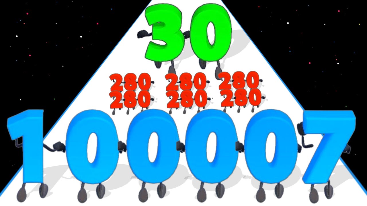 NUMBER LEVELING RUN - Merge Number Level Up Run (1-999)