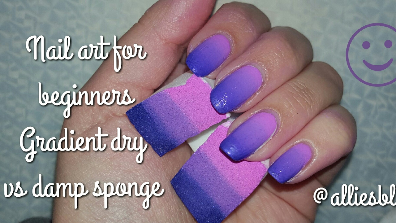 1. Gradient Nail Design with Sponge - wide 8