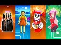 Coffin Dance X Squid Game X Circus Baby SugarCrash Bemax X Zero Two 2 Phut Hon Tiles Hop
