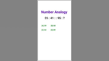 Reasoning Number Analogy || Number Analogy Reasoning Tricks || Number Analogy Reasoning