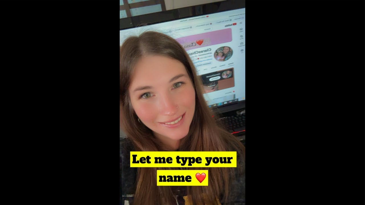 Typing/writing names ️🖥️💻 ️#live #fun #viral #trending #subscribe #like ...