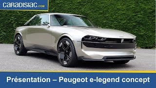 Présentation Peugeot E-Legend : hommage à la 504 Coupé