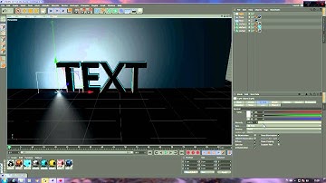 Cinema4d Glowing Text tutorial