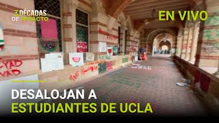 Así quedó UCLA tras el desalojo de los estudiantes que protestaban