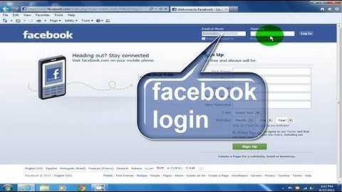 Facebook Login - Sign in, Sign up & Log in - How to log into facebook facebook