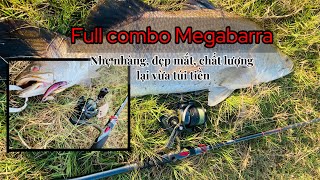 Câu cá chẽm bằng mồi mềm Megabarra và lưỡi AR15 thủ công | Câu cá chẽm Trà Vinh #hiepfishingtv